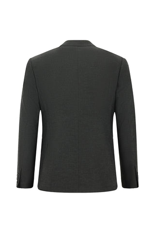  Koyu Antrasit Regular Fit Likralı Fermuar Cepli Takım Elbise