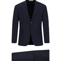 Koyu Lacivert 4 Drop Relaxed Fit Rahat Kesim Beli Lastikli Takım Elbise