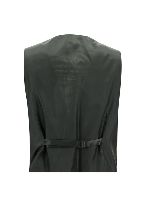 Koyu Füme 7 Drop Slim Fit Dar Kesim Kombinli Yelekli Takım Elbise