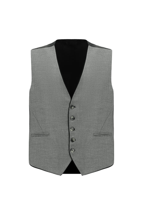 Dark Gray 6-Drop Regular Fit Standard Cut Suit with Vest