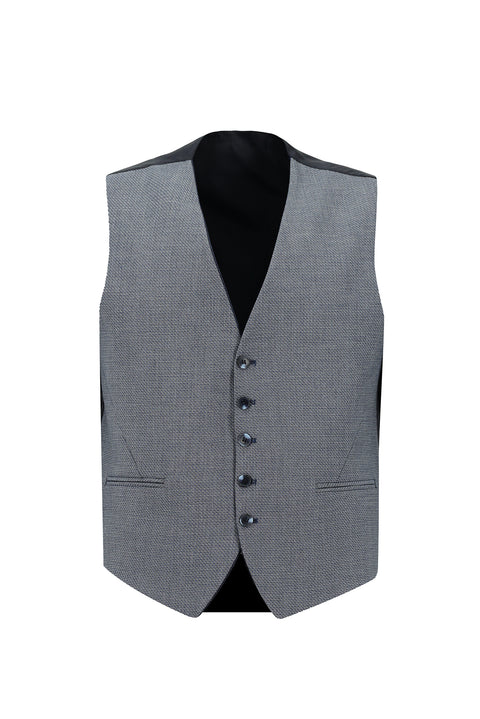 Orta Lacivert 6 Drop Regular Fit Standart Kesim Kombinli Yelekli Takım Elbise