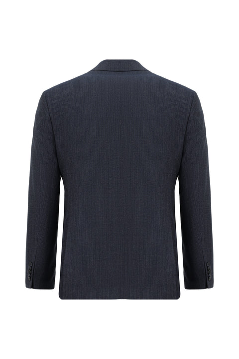 Orta Lacivert 7 Drop Super Slim Fit Eksra Dar Kesim Kombinli Yelekli Takım Elbise