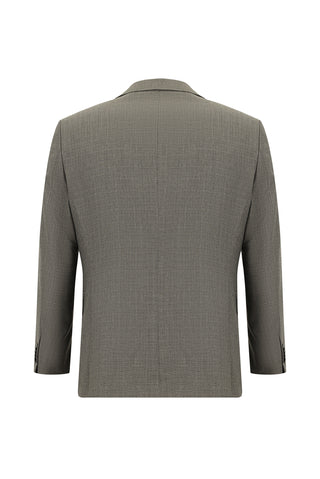  Açık Kahve  7 Drop Slim Fit Dar Kesim Kombinli Yelekli Takım Elbise