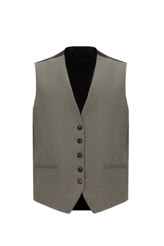  Açık Kahve  Regular Fit Kombinli Yelekli Takım Elbise