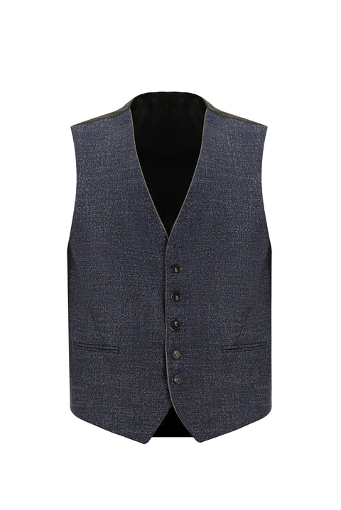 Açık Kahve  6 Drop Regular Fit Standart Kesim Kombinli Yelekli Takım Elbise
