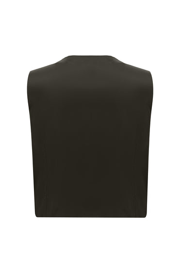 Açık Kahve  7 Drop Slim Fit Dar Kesim Kombinli Yelekli Takım Elbise