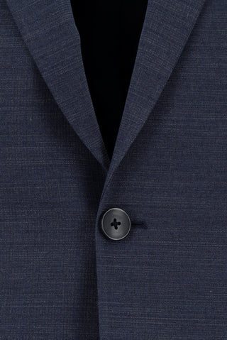  İndigo Slim Fit Dar Kesim Yünlü Klasik Desenli Takım Elbise