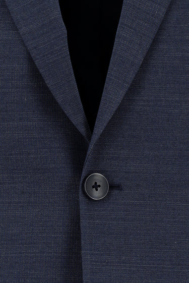 İndigo Slim Fit Dar Kesim Yünlü Klasik Desenli Takım Elbise