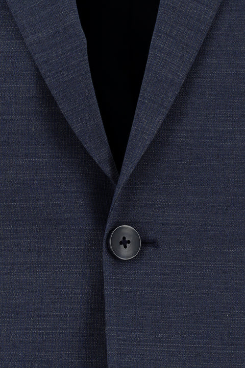 Indigo 7 Drop Slim Fit Narrow Cut Wool Patterned Suit
