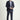 Koyu Lacivert Slim Fit Dar Kesim Yünlü Klasik Takım Elbise