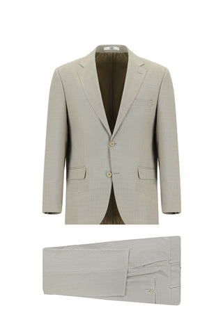  Aç?k Bej 4 Drop Relaxed Fit Rahat Kesim Yünlü Tak?m Elbise-Ki??l?