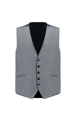  Koyu Lacivert Slim Fit Dar Kesim Yelekli Takım Elbise