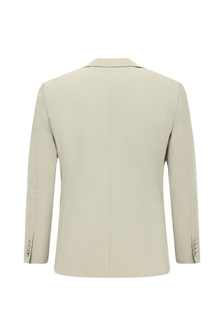  Açık Gri 6 Drop Regular Fit Standart Kesim Mono Yaka Yelekli Smokin & Damatlık