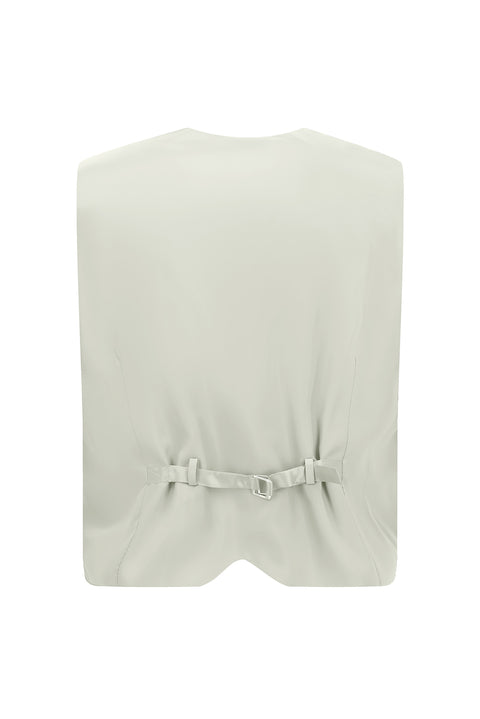 Açık Gri 6 Drop Regular Fit Standart Kesim Mono Yaka Yelekli Smokin & Damatlık