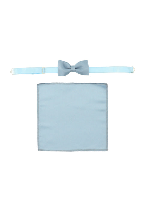 Açık Mavi 6 Drop Regular Fit Standart Kesim Mono Yaka Yelekli Smokin & Damatlık