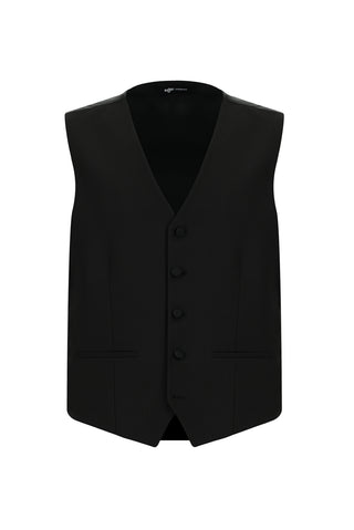  Siyah Regular Fit Şal Yaka Yelekli Smokin & Damatlık