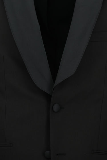 Siyah 4 Drop Relaxed Fit Rahat Kesim Şal Yaka Smokin & Damatlık