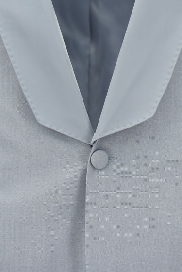 Açık Mavi 7 Drop Slim Fit Dar Kesim Şal Yaka Smokin & Damatlık