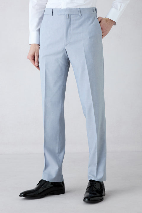 Açık Mavi 7 Drop Slim Fit Dar Kesim Şal Yaka Smokin & Damatlık