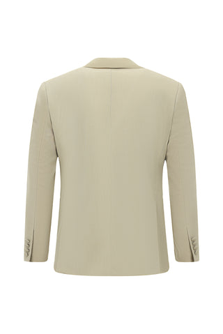  Açık Bej 7 Drop Slim Fit Dar Kesim Şal Yaka Smokin & Damatlık