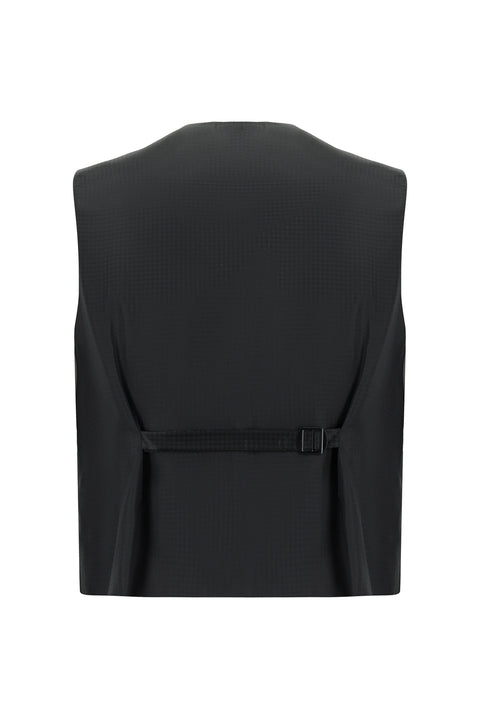 Siyah 7 Drop Slim Fit Dar Kesim Şal Yaka Yünlü Yelekli Smokin & Damatlık