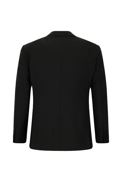 Siyah 7 Drop Slim Fit Dar Kesim Kırlangıç Yaka Smokin & Damatlık