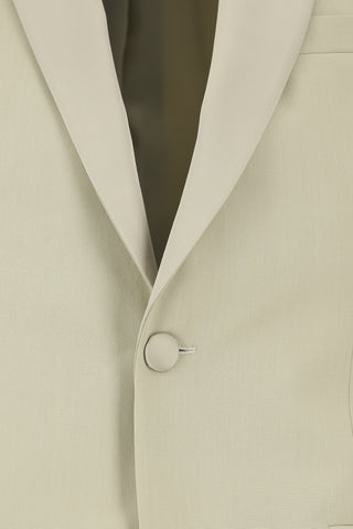  Orta Bej Super Slim Fit Ekstra Dar Kesim Sivri Yaka Smokin & Damatlık