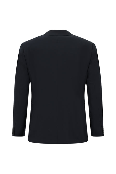 Koyu Lacivert 6 Drop Regular Fit Standart Kesim Sivri Yaka Kruvaze Smokin & Damatlık