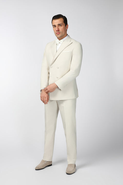 Taş 6 Drop Regular Fit Standart Kesim Sivri Yaka Kruvaze Smokin & Damatlık