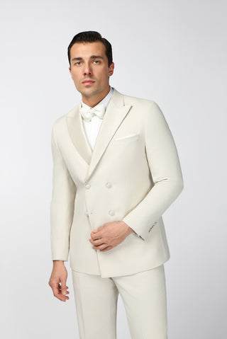  Taş Regular Fit Sivri Yaka Kruvaze Smokin & Damatlık