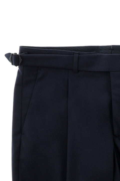 Koyu Lacivert Oversize Ekstra Rahat Kalıp Sivri Yaka Kruvaze Smokin & Damatlık