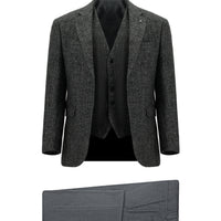 Orta Antrasit 7 Drop Slim Fit Dar Kesim Takım Elbise