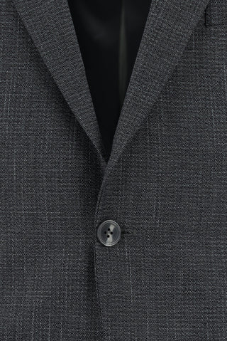  Koyu Füme 7 Drop Slim Fit Dar Kesim Desenli Takım Elbise