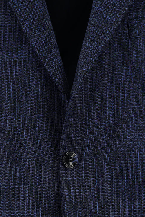 Açık Lacivert 7 Drop Slim Fit Dar Kesim Desenli Takım Elbise