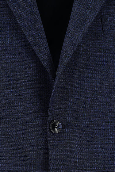 Açık Lacivert Slim Fit Dar Kesim Klasik Desenli Takım Elbise