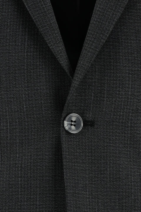 Koyu Antrasit 6 Drop Regular Fit Standart Kesim Desenli Takım Elbise