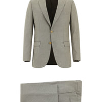 Light Mink 6 Drop Regular Fit Standard Cut Patterned Suit