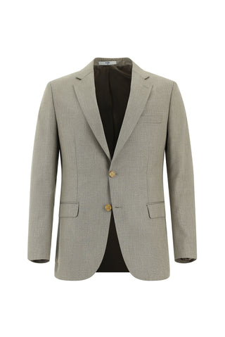  Açık Vizon 7 Drop Slim Fit Dar Kesim Desenli Takım Elbise