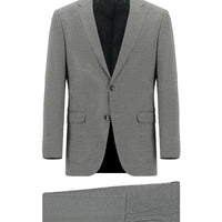 Açık Füme 7 Drop Slim Fit Dar Kesim Desenli Takım Elbise