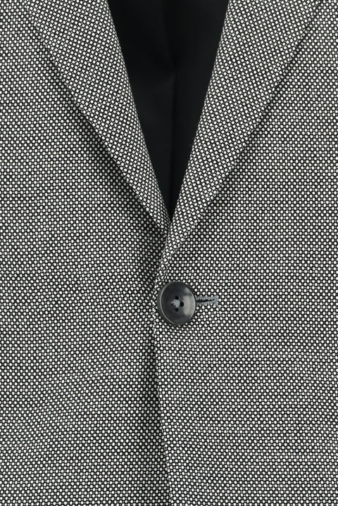 Açık Füme 7 Drop Slim Fit Dar Kesim Desenli Takım Elbise