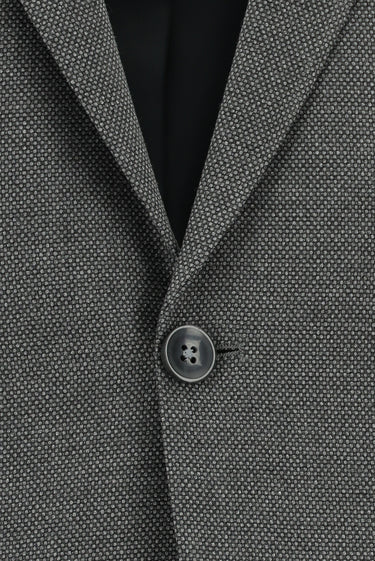 Orta Füme Slim Fit Dar Kesim Klasik Desenli Takım Elbise