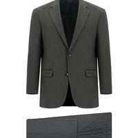 Koyu Füme 6 Drop Regular Fit Standart Kesim Desenli Takım Elbise
