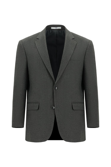 Koyu Füme Super Slim Fit Ekstra Dar Kesim Klasik Desenli Takım Elbise