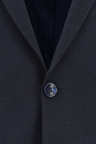  Koyu Lacivert Super Slim Fit Ekstra Dar Kesim Klasik Desenli Takım Elbise