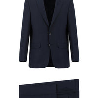 Koyu Lacivert 6 Drop Regular Fit Standart Kesim Klasik Desenli Takım Elbise