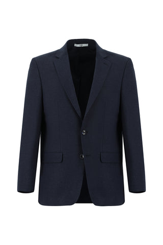  Koyu Lacivert 6 Drop Regular Fit Standart Kesim Desenli Takım Elbise
