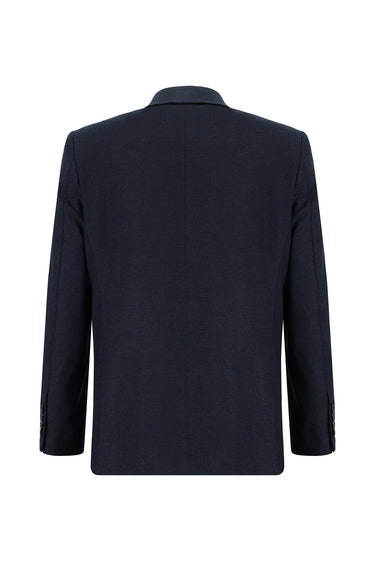 Koyu Lacivert 6 Drop Regular Fit Standart Kesim Klasik Desenli Takım Elbise