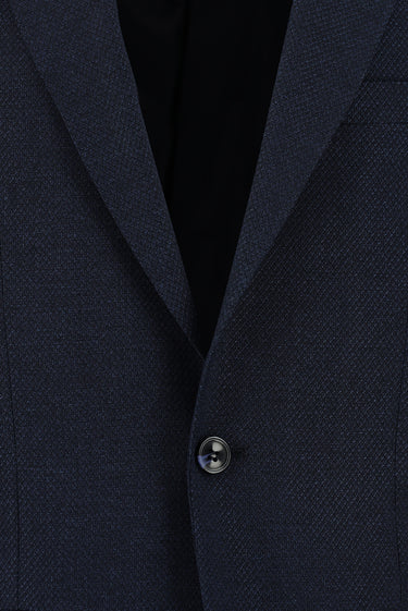 Koyu Lacivert 6 Drop Regular Fit Standart Kesim Klasik Desenli Takım Elbise