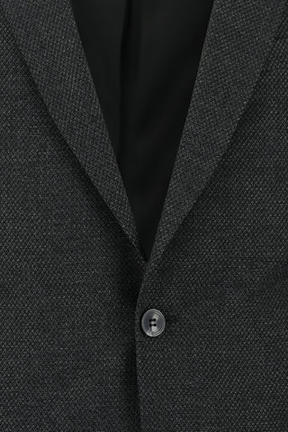  Koyu Antrasit 4 Drop Relaxed Fit Rahat Kesim Desenli Takım Elbise