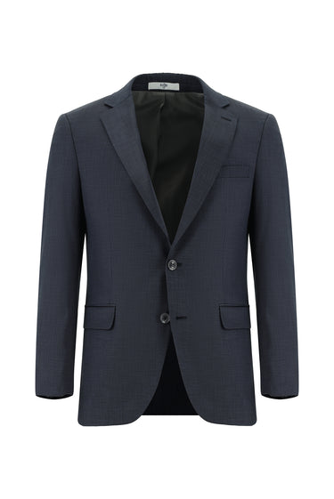 Koyu Füme 4 Drop Relaxed Fit Rahat Kesim Klasik Desenli Takım Elbise